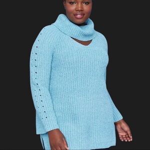 Lane Bryant Peek a Boo Sweater